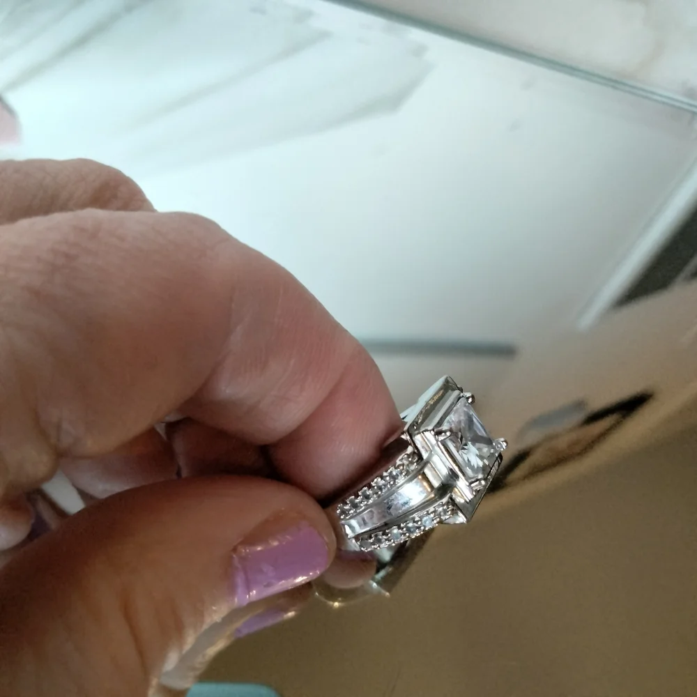 Chunky Silver Statement Ring - Picture 9 of 11